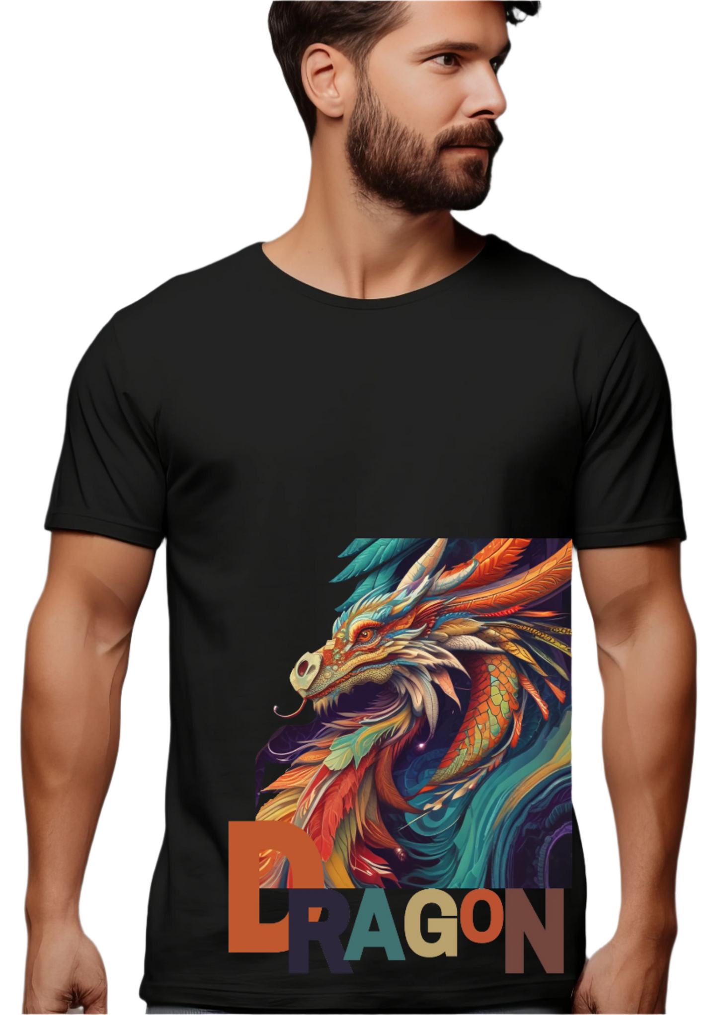 IMPORTED T-SHIRT : Dragon Print.