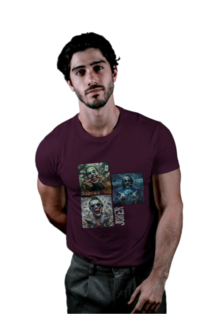 WINE COLOR OVERSIZED T-SHIRT The Three Jockers