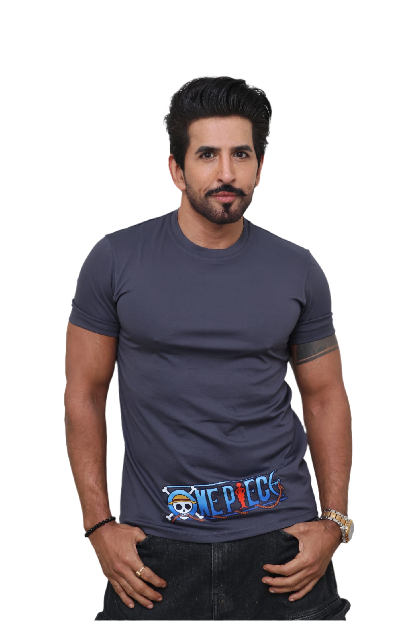 GREY T-Shirt ONE PEICE All Characters
