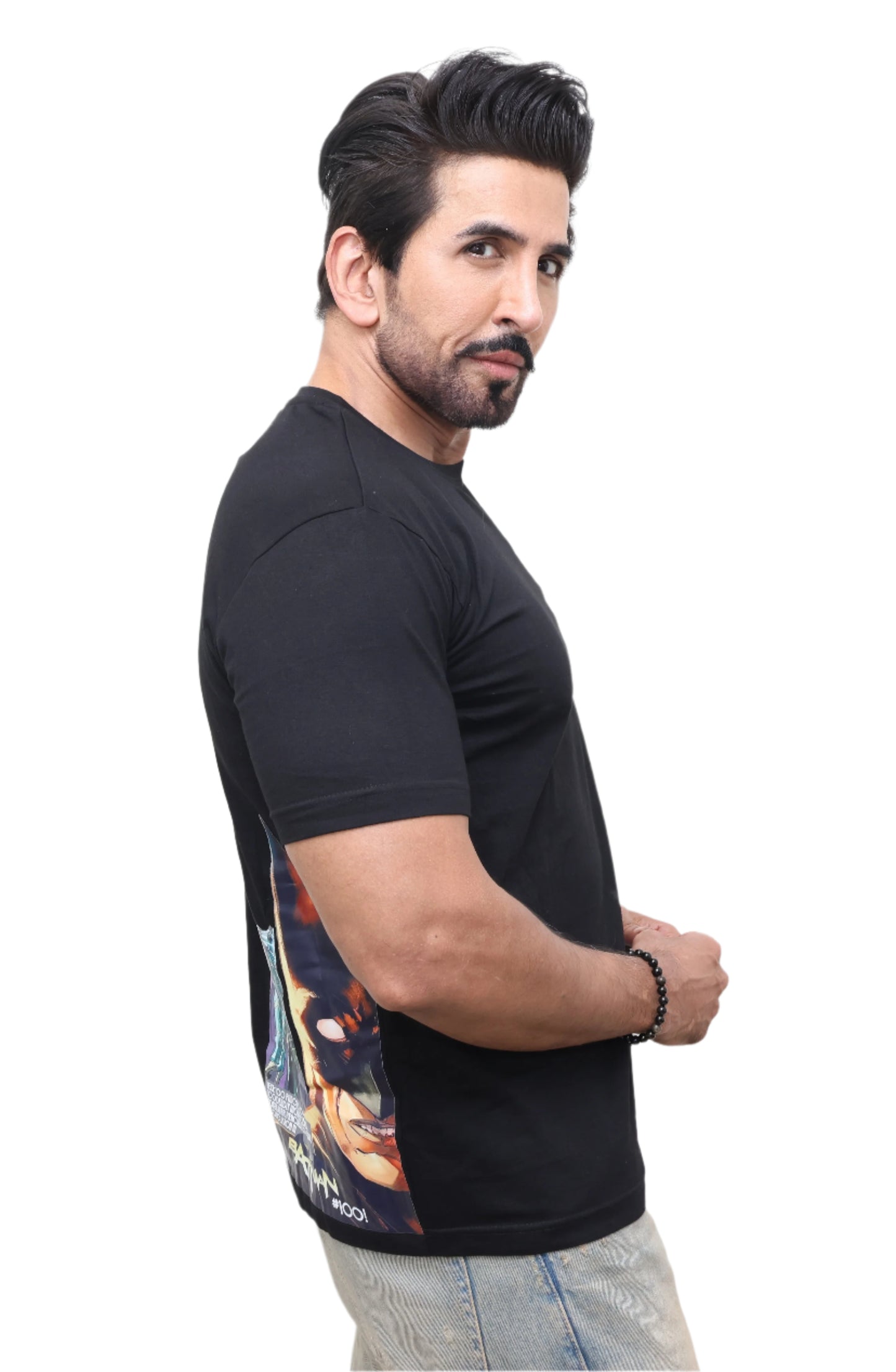 BLACK BASIC T SHIRT : Joker Print