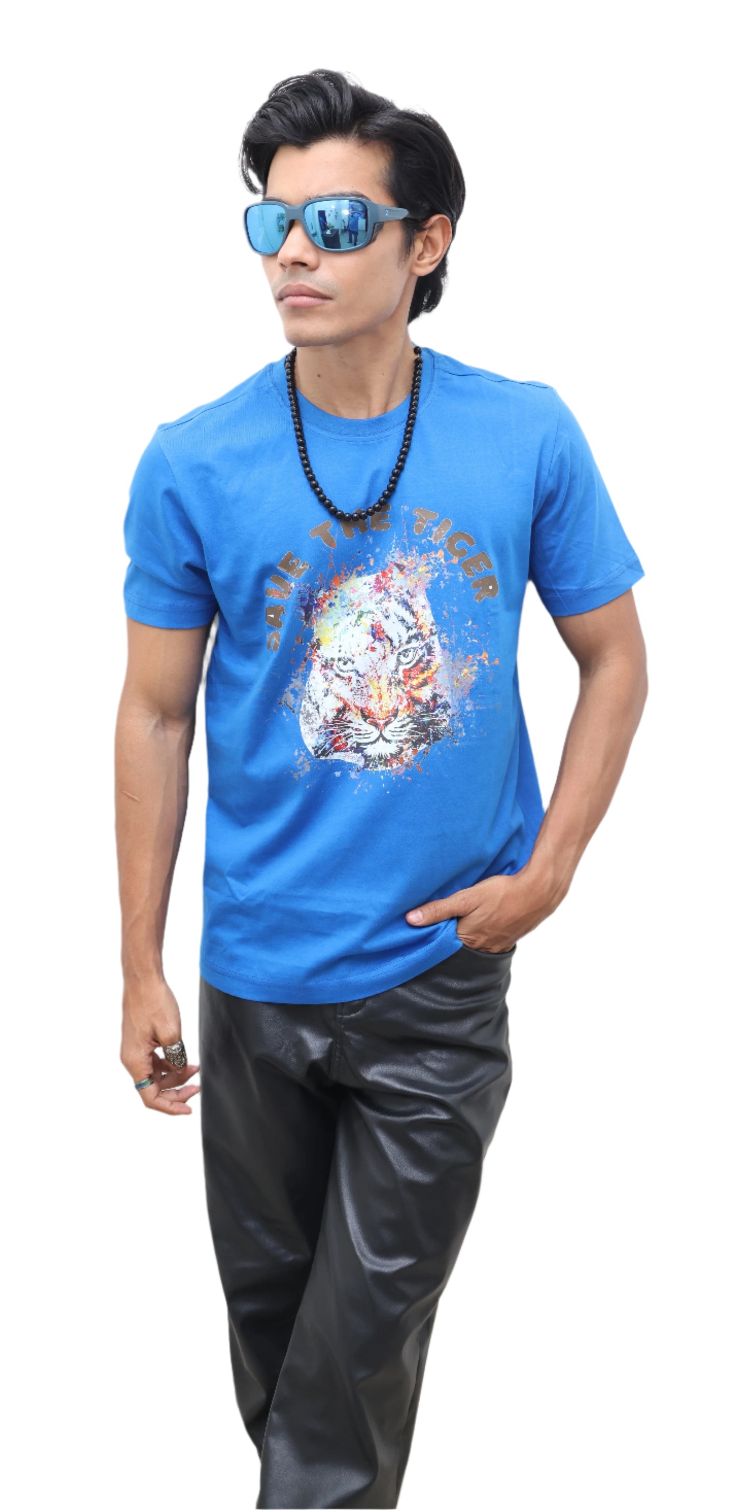 BLUE T-SHIRT : Save The Tiger