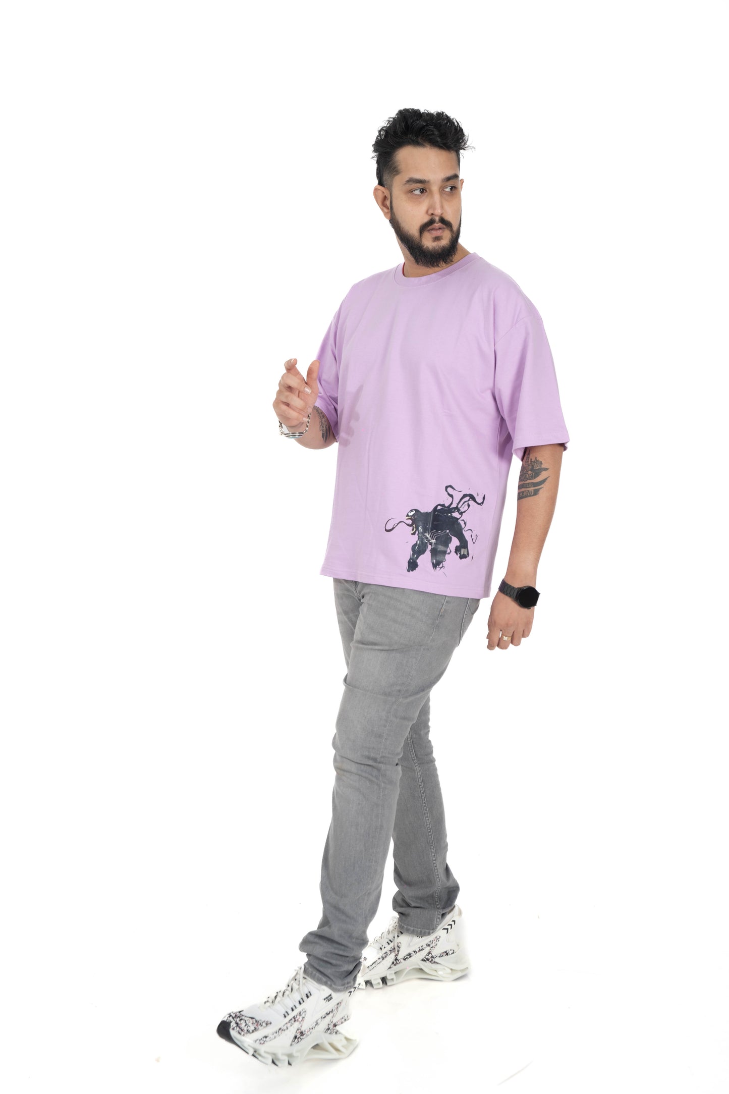 PURPLE T-SHIRT Venom Print