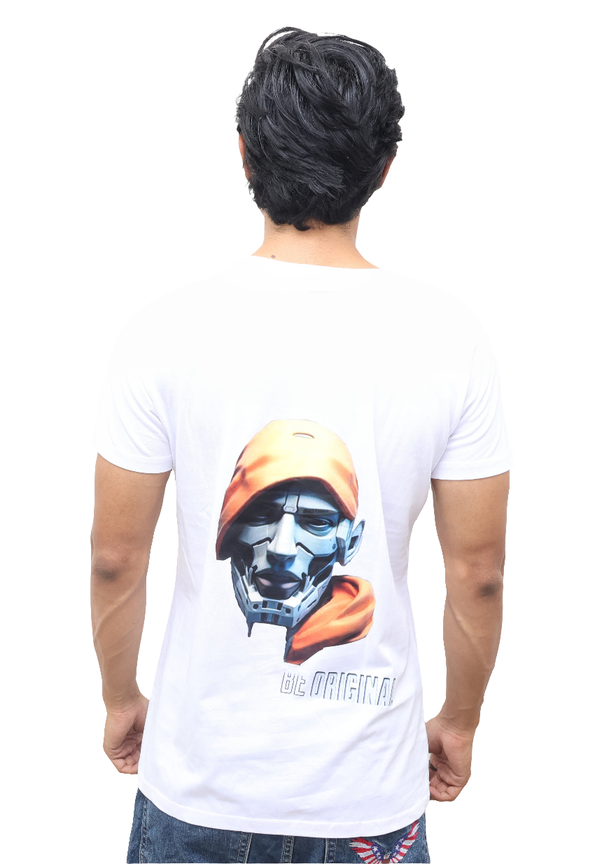 CASUAL WEAR T-SHIRT : White Snoop Dog print