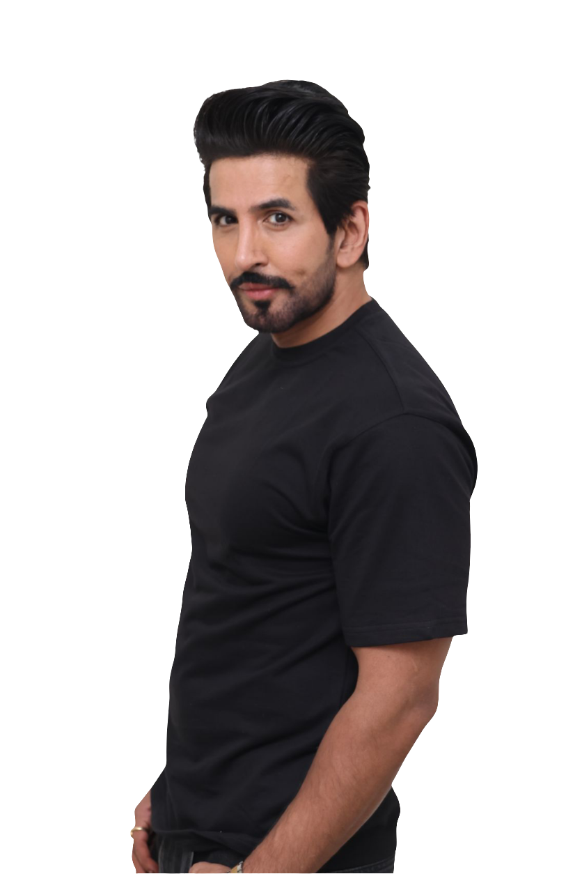 CASUAL WEAR T-SHIRT : Solid Black