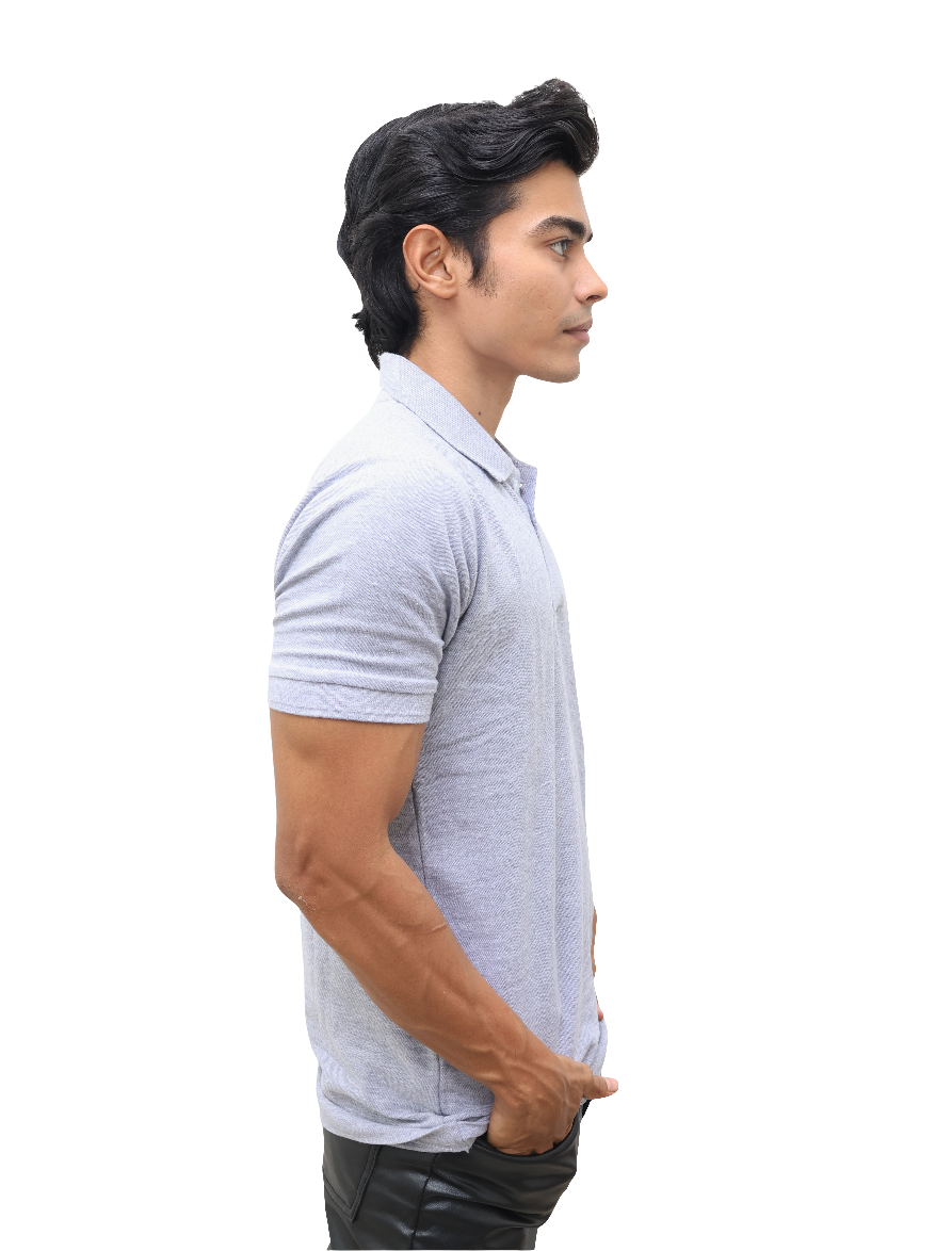 GREY COLLAR T-SHIRT : Formal Wear (Unisex)