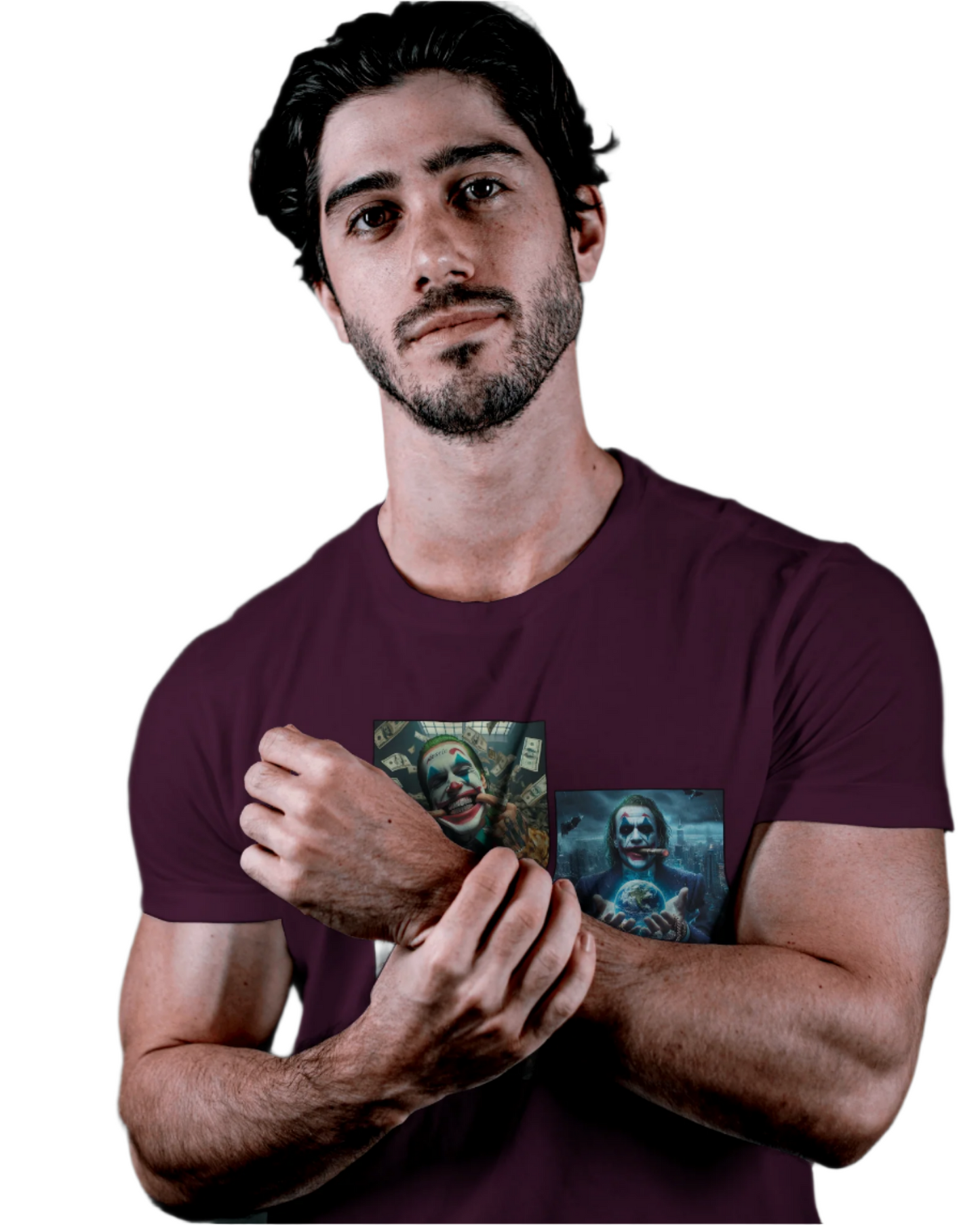 WINE COLOR OVERSIZED T-SHIRT The Three Jockers
