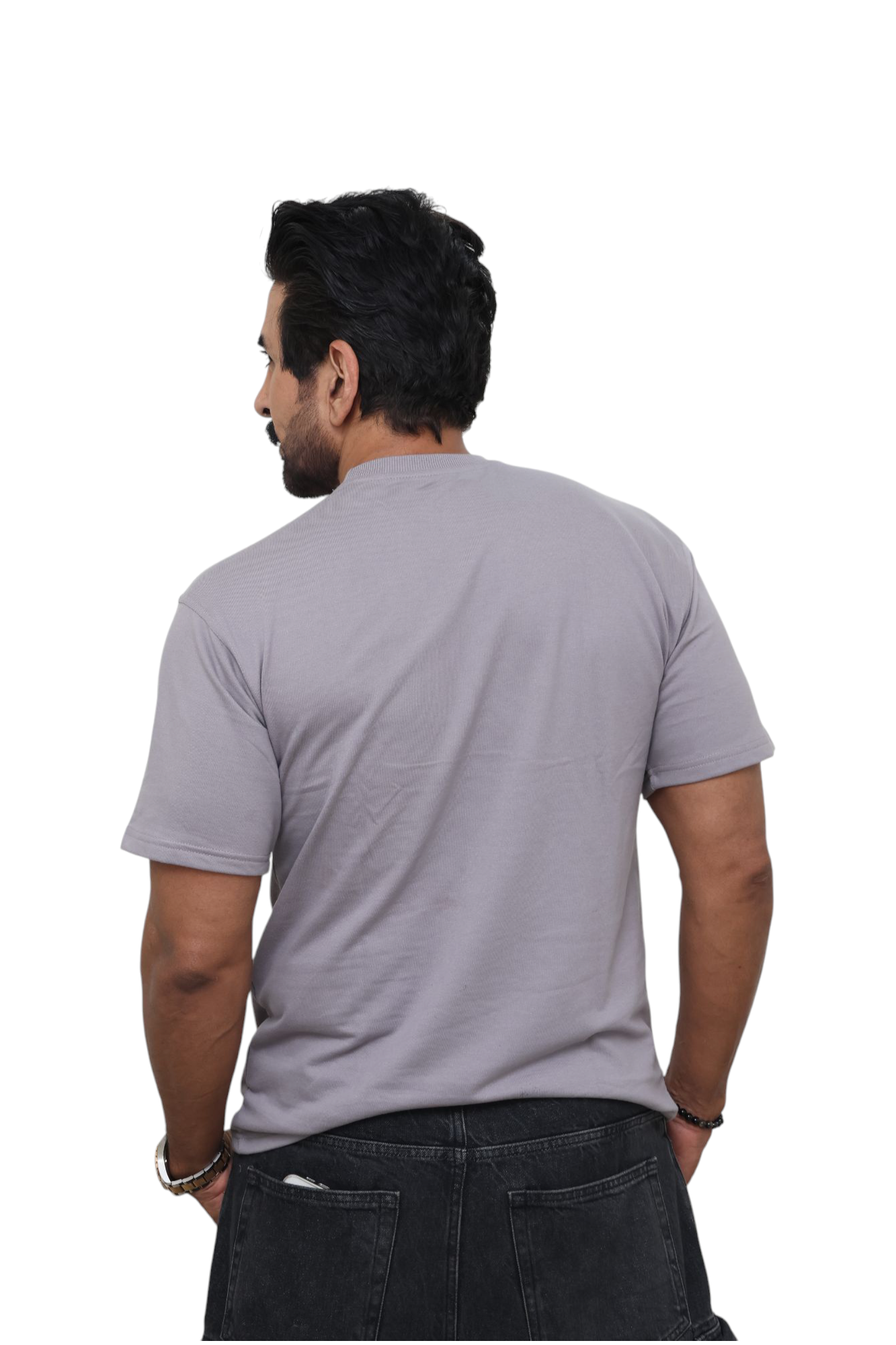 CASUAL WEAR T-SHIRT : Solid Grey