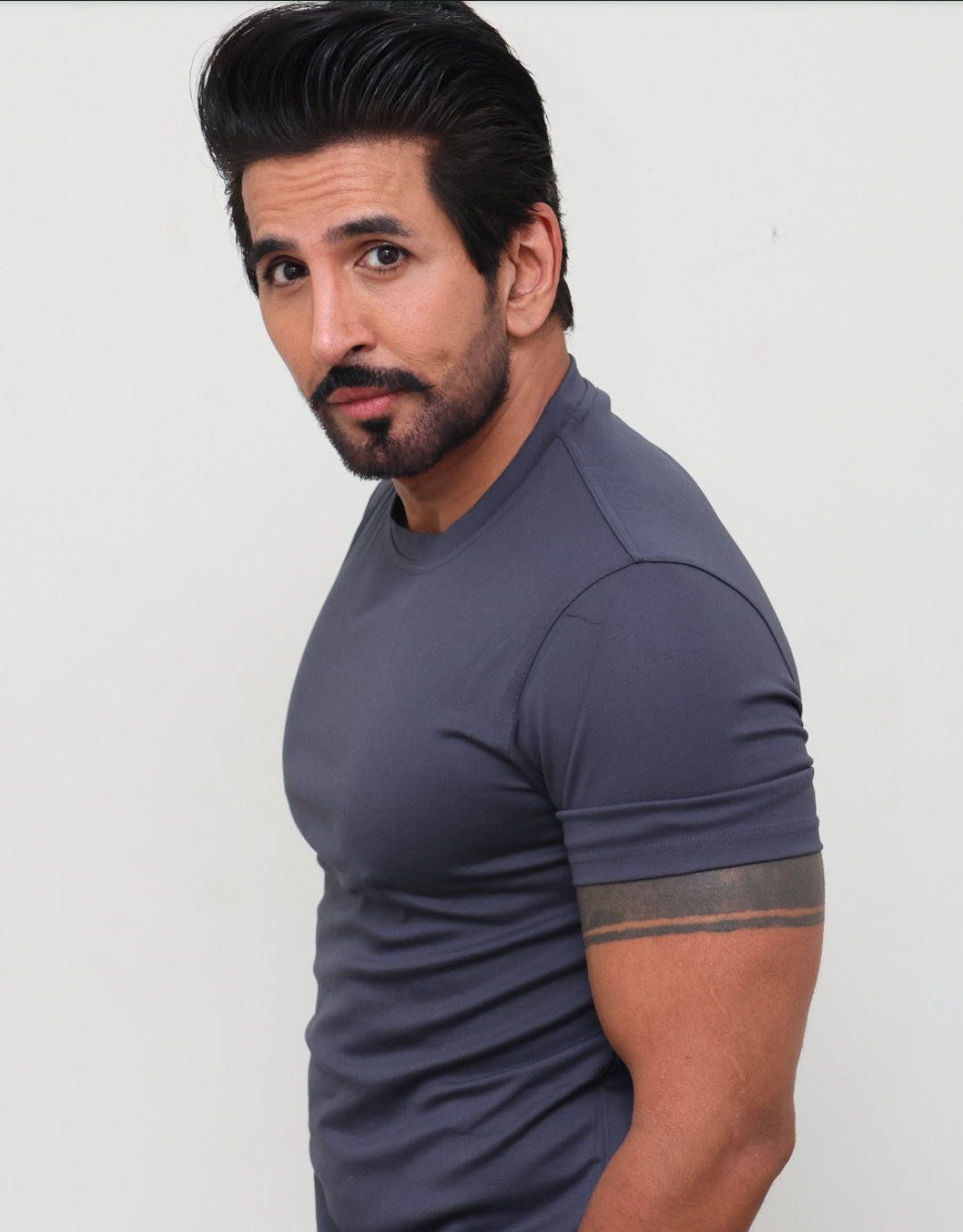 A SOLID Dark Grey T-Shirt