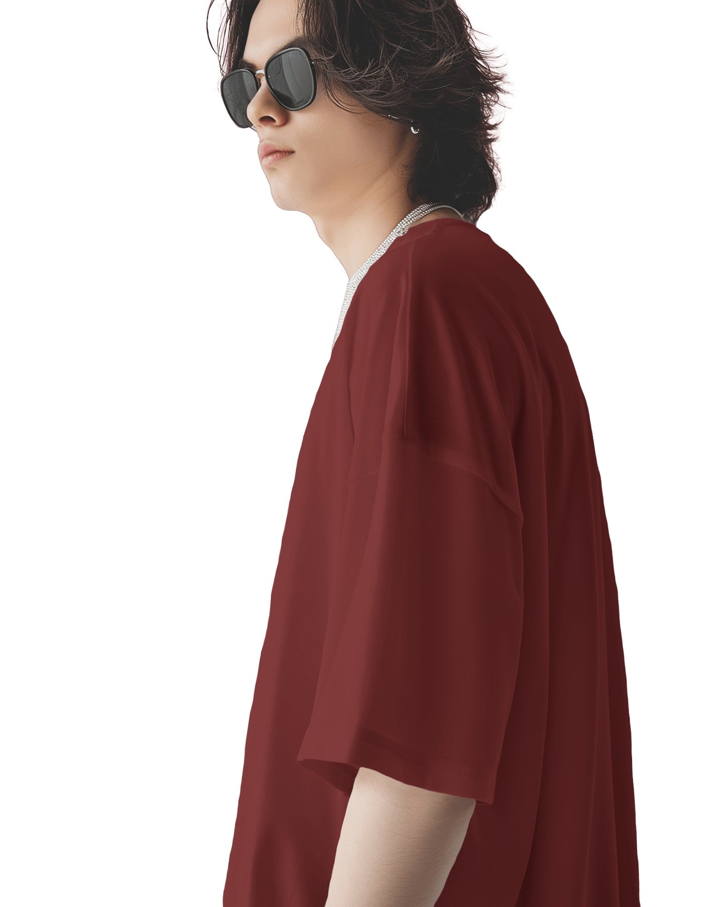 MAROON T-SHIRT Lion Print