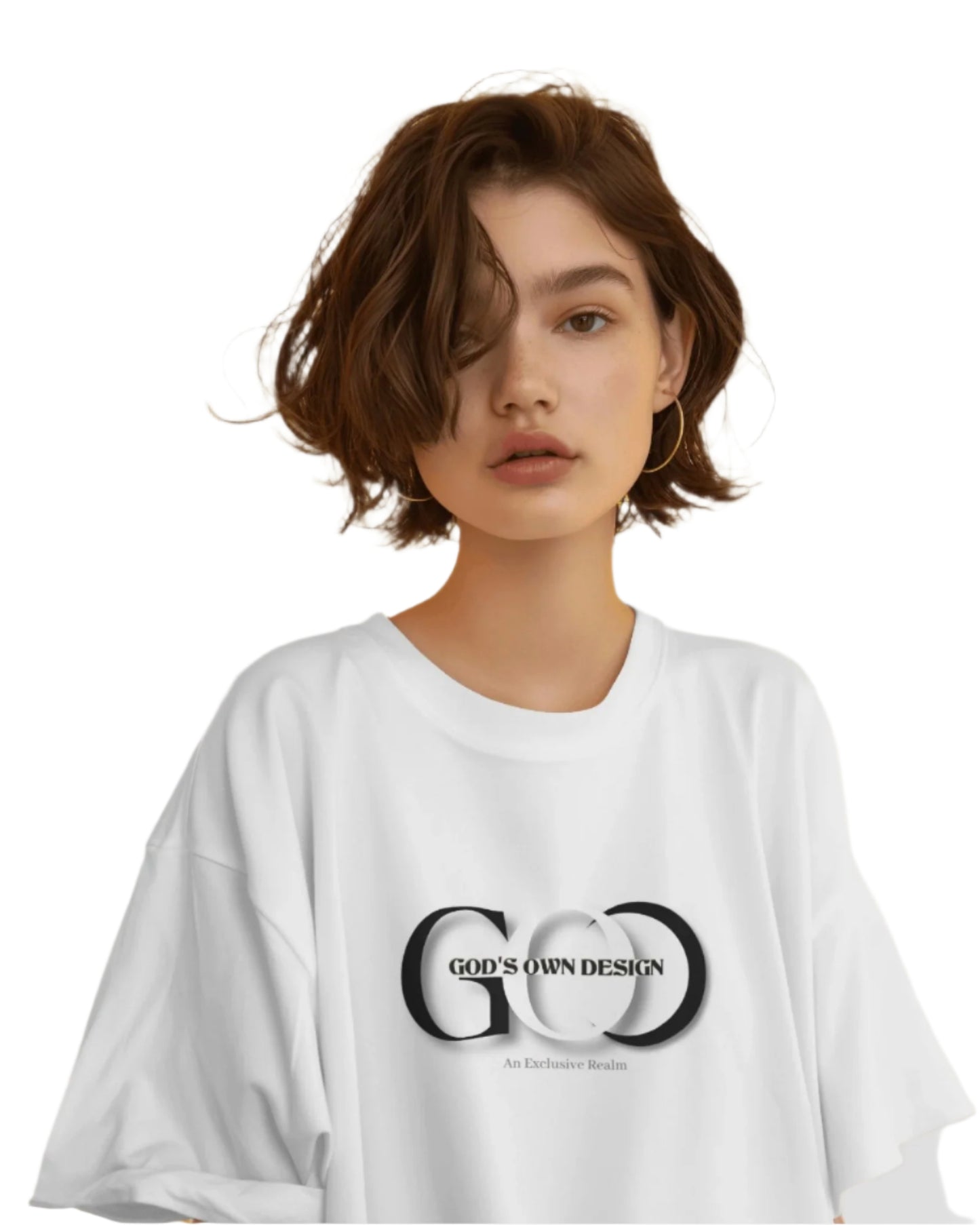 WHITE OVERSIZED T-SHIRT Snake Print