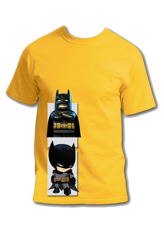 YELLOW T-SHIRT : Mini Characters print