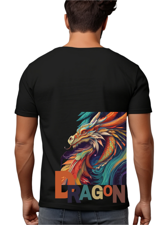 IMPORTED T-SHIRT : Dragon Print.