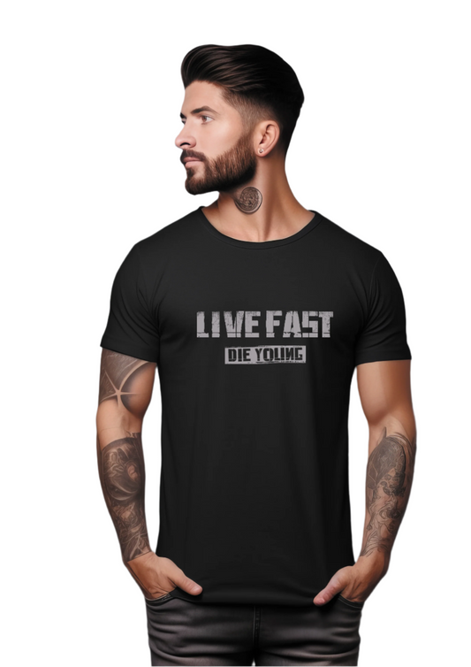 Basic T-SHIRT :  Print for Biking enthusiasts.