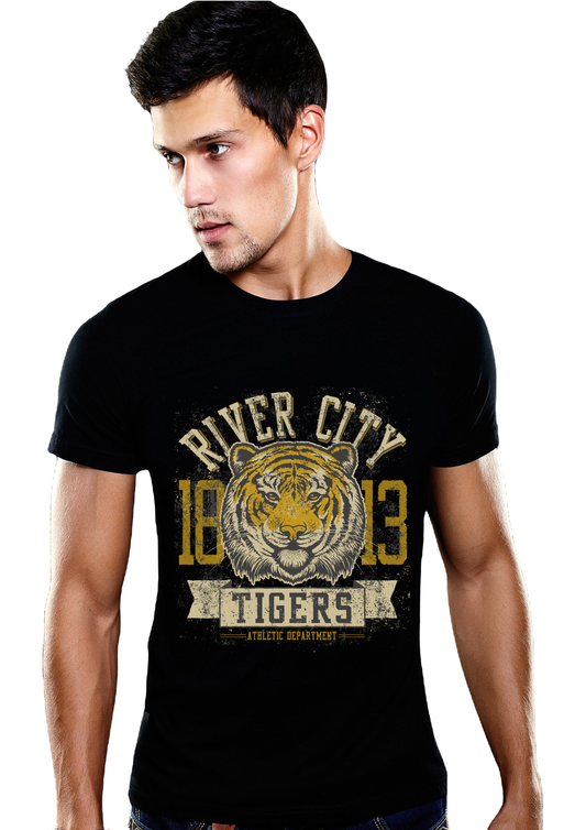 BASIC T-SHIRT :  Tiger print