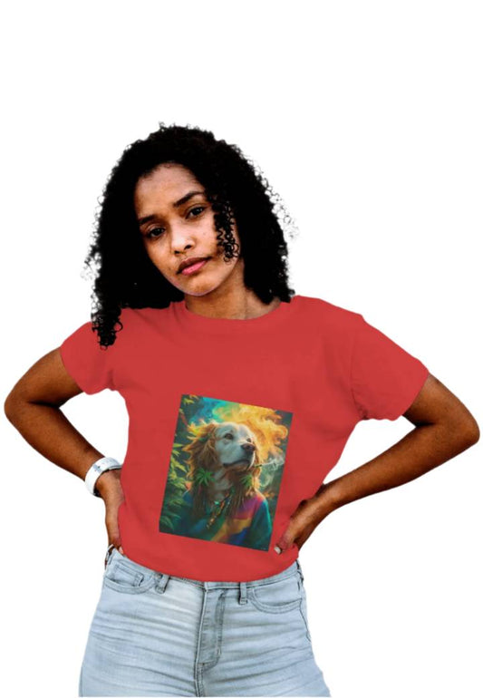 RED CROP T-SHIRT