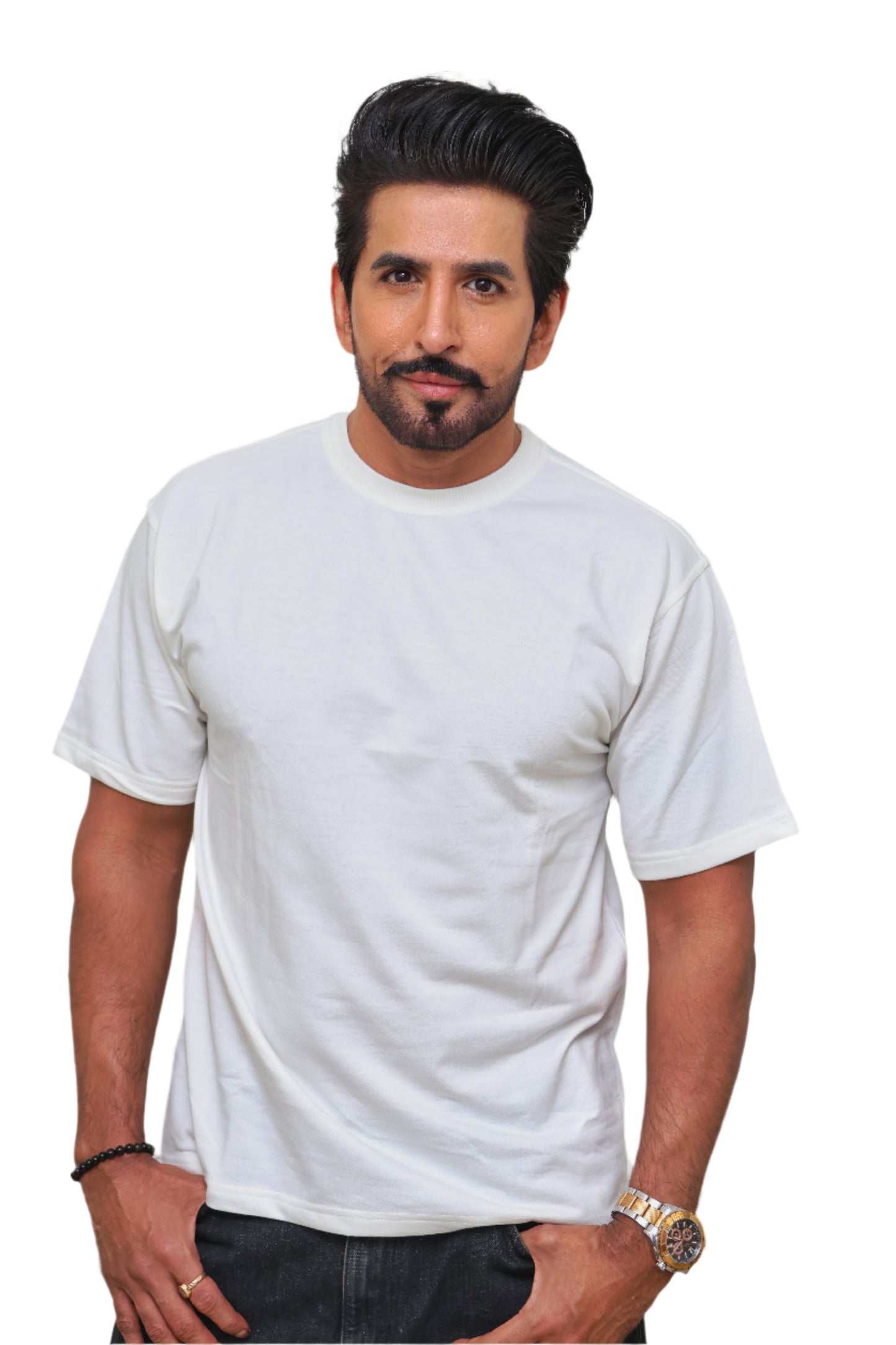 White Regular T-Shirt : Holy Spirit Back Print