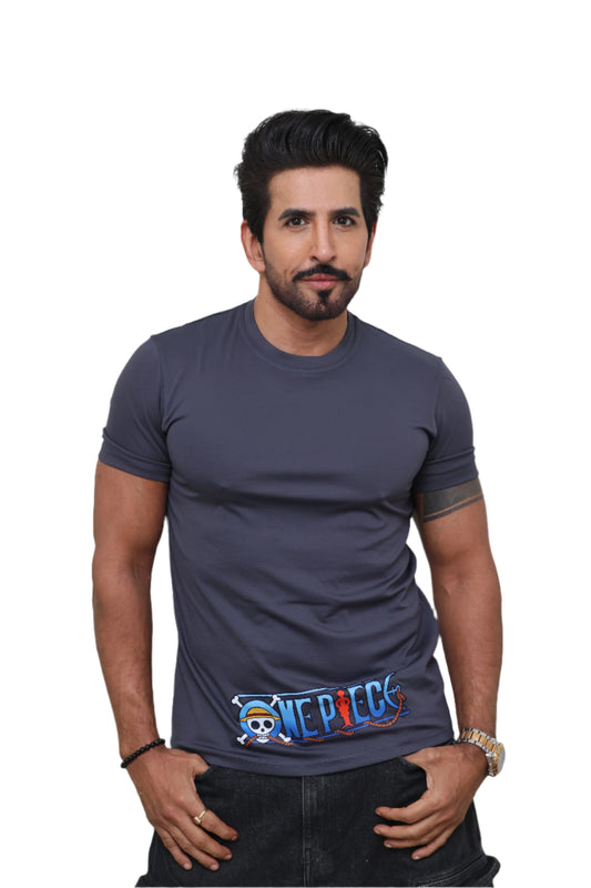 GREY T-Shirt ONE PEICE All Characters