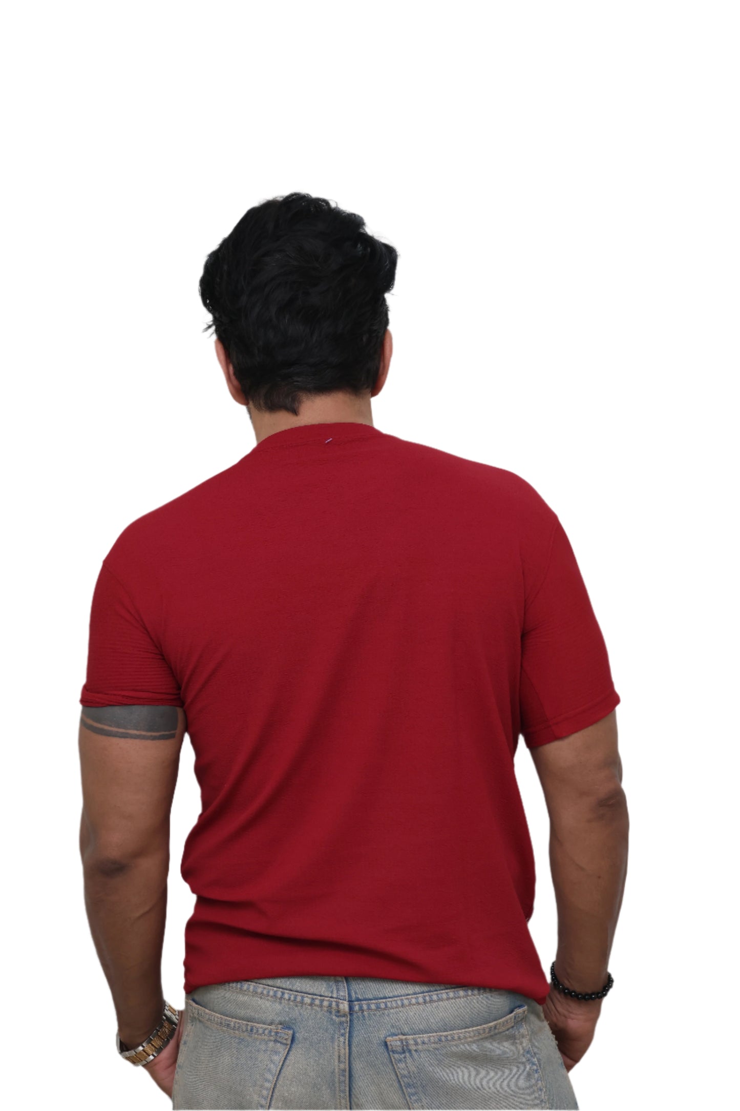 MAROON T-SHIRT : Quit Talking & Start Doing It : Print