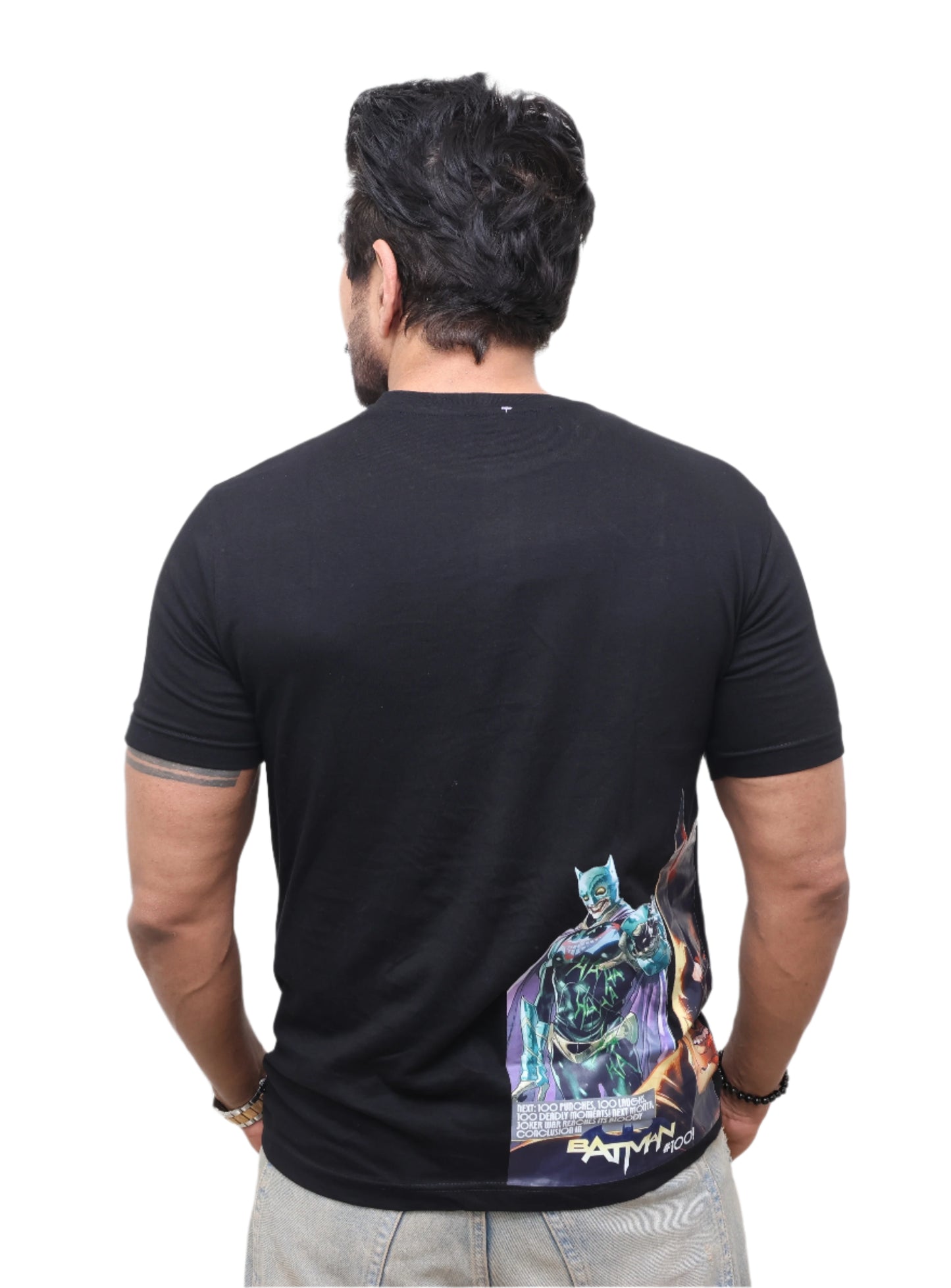 BLACK BASIC T SHIRT : Joker Print