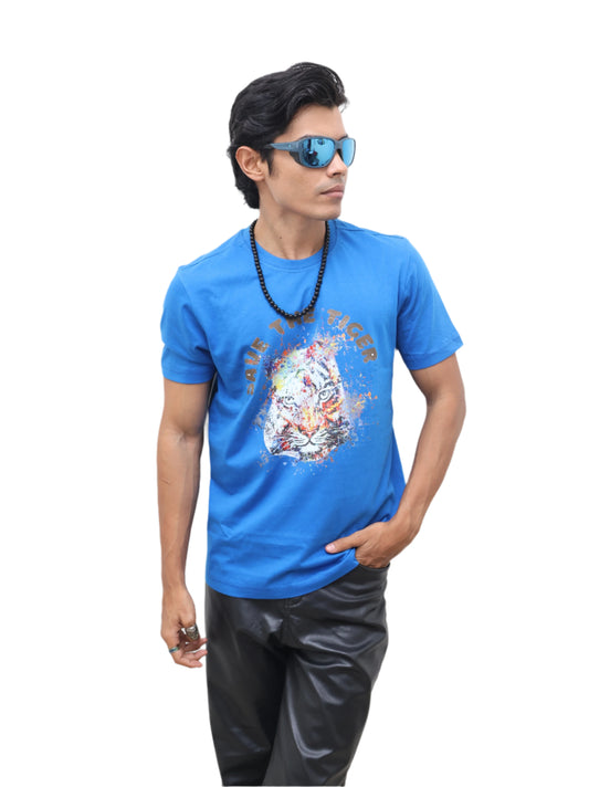 BLUE T-SHIRT : Save The Tiger
