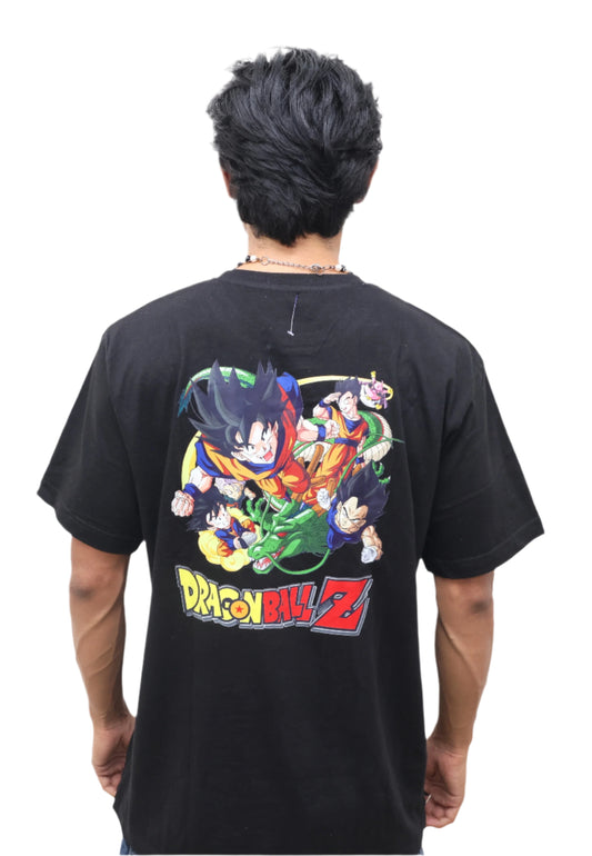 BLACK DBZ T-Shirt  DRAGON BALL All Main Characters