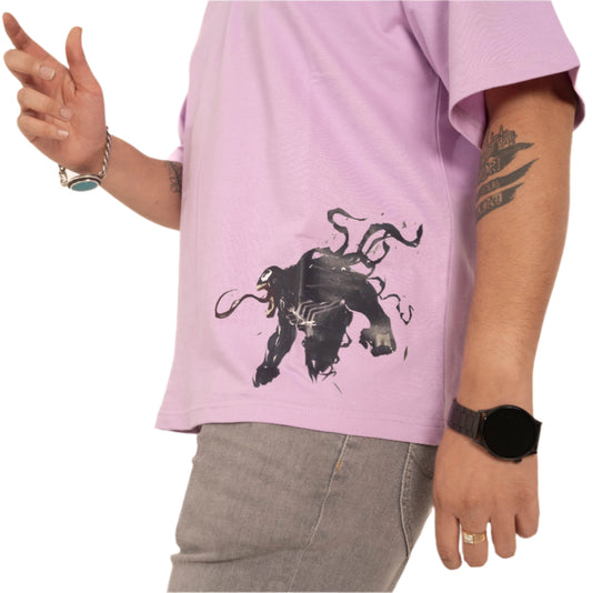 PURPLE T-SHIRT Venom Print