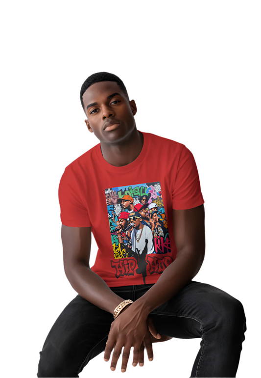 RED T-SHIRT Hip Hop Culture
