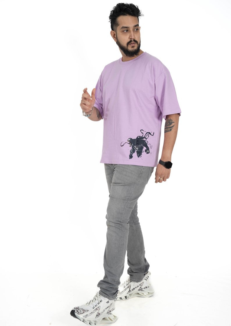 PURPLE T-SHIRT Venom Print