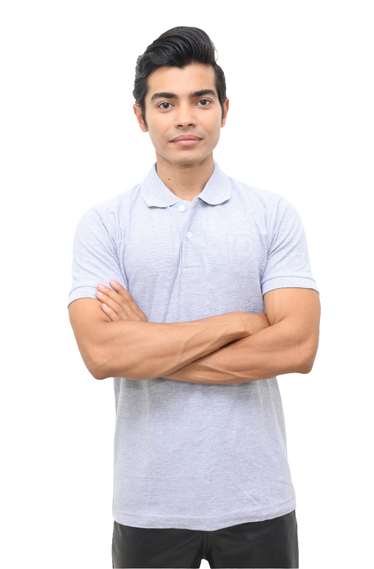 GREY COLLAR T-SHIRT : Formal Wear (Unisex)