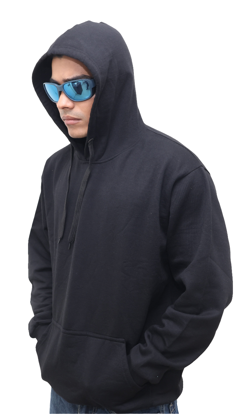 BLACK OVERSIZED HOODIE