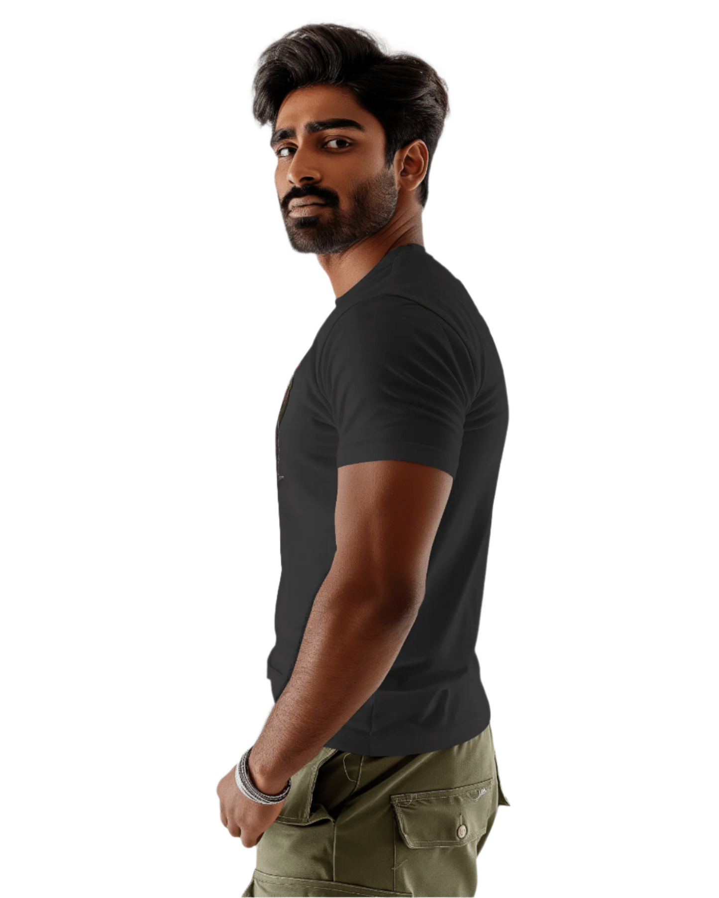 BLACK OVERSIZED T-SHIRT Avenger Print