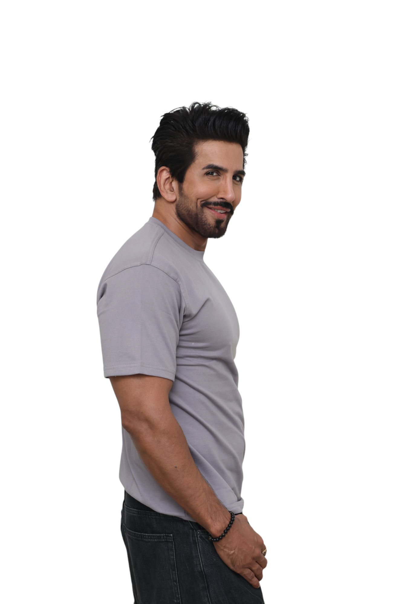 CASUAL WEAR T-SHIRT : Solid Grey