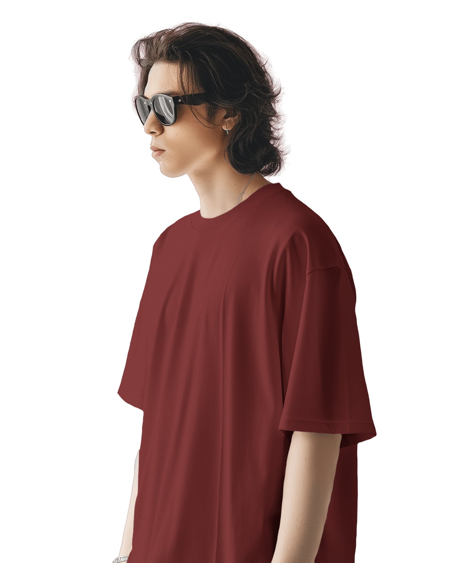 MAROON T-SHIRT Lion Print